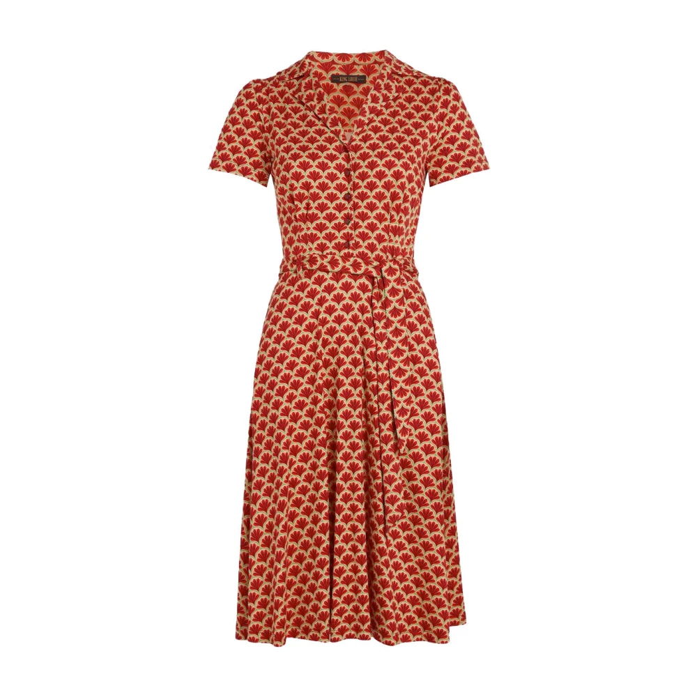 king louie Sheeva Jurk Touche Red Dames