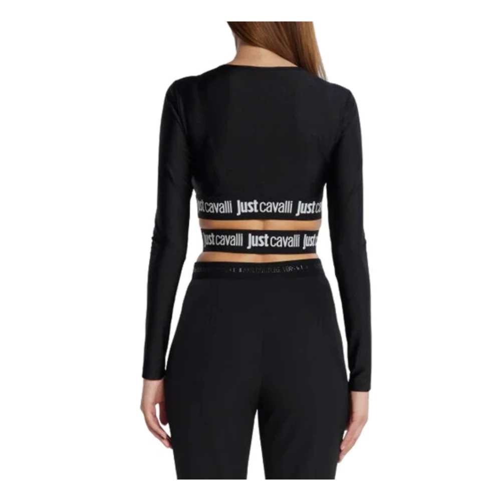 Just Cavalli Long Sleeve Tops Black Dames