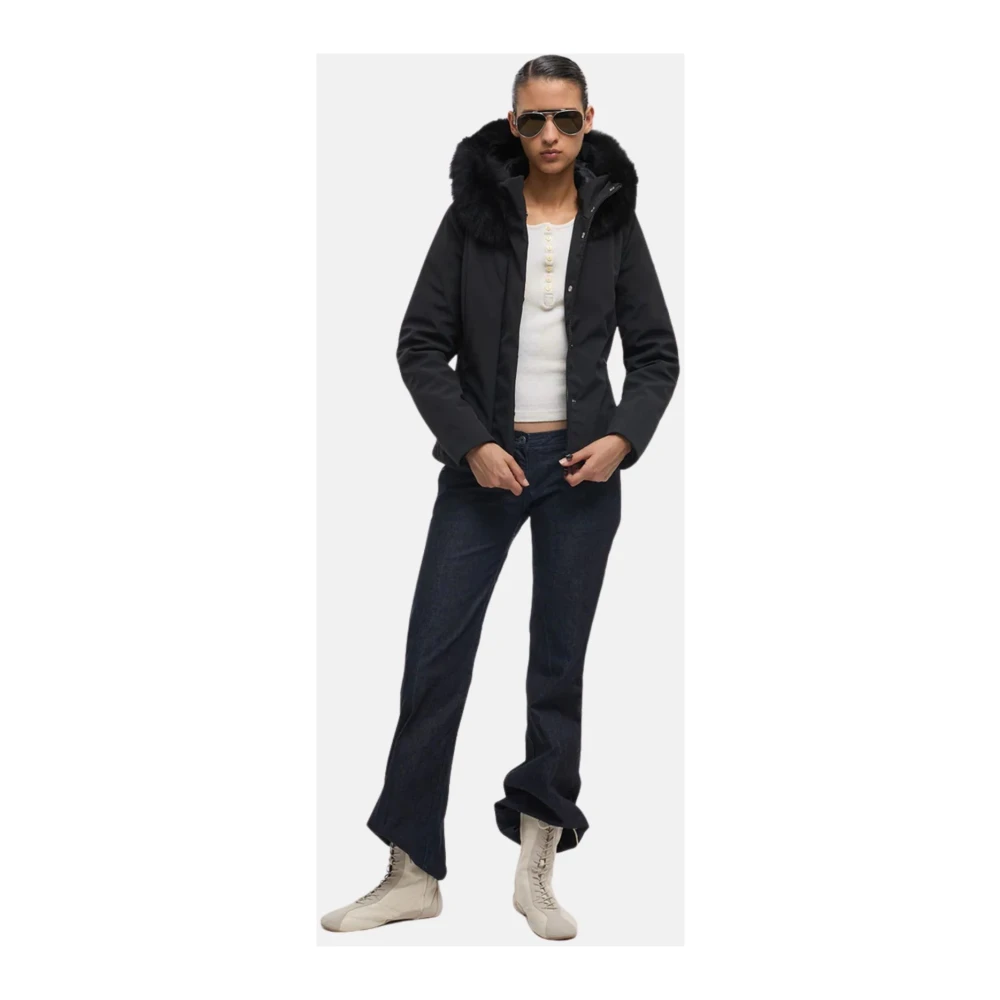RefrigiWear Stijlvolle Jas voor Mannen Black Dames