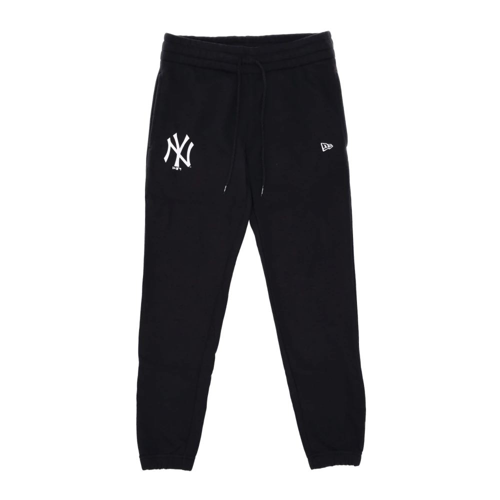 New Era Men's Black Mlb Team Logo Jogger Joggers /White