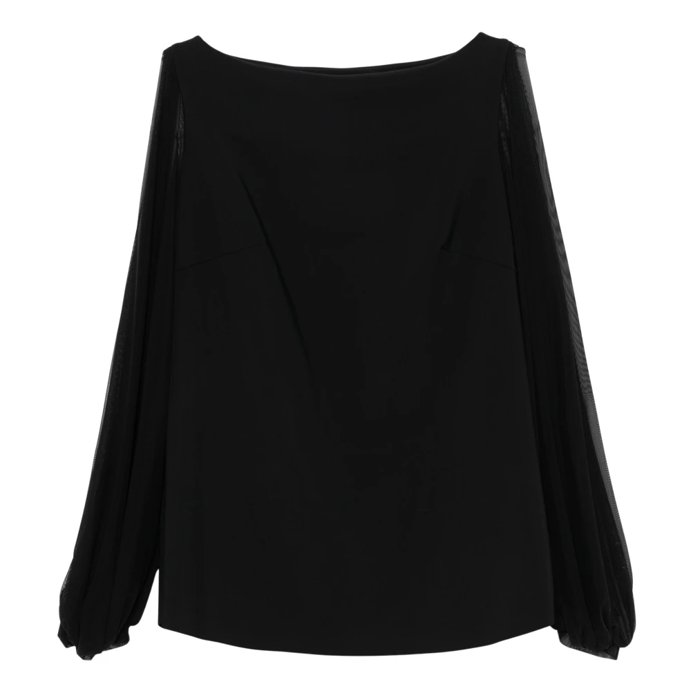 Chiara Boni Illusion Blouse voor alle seizoenen Black Dames