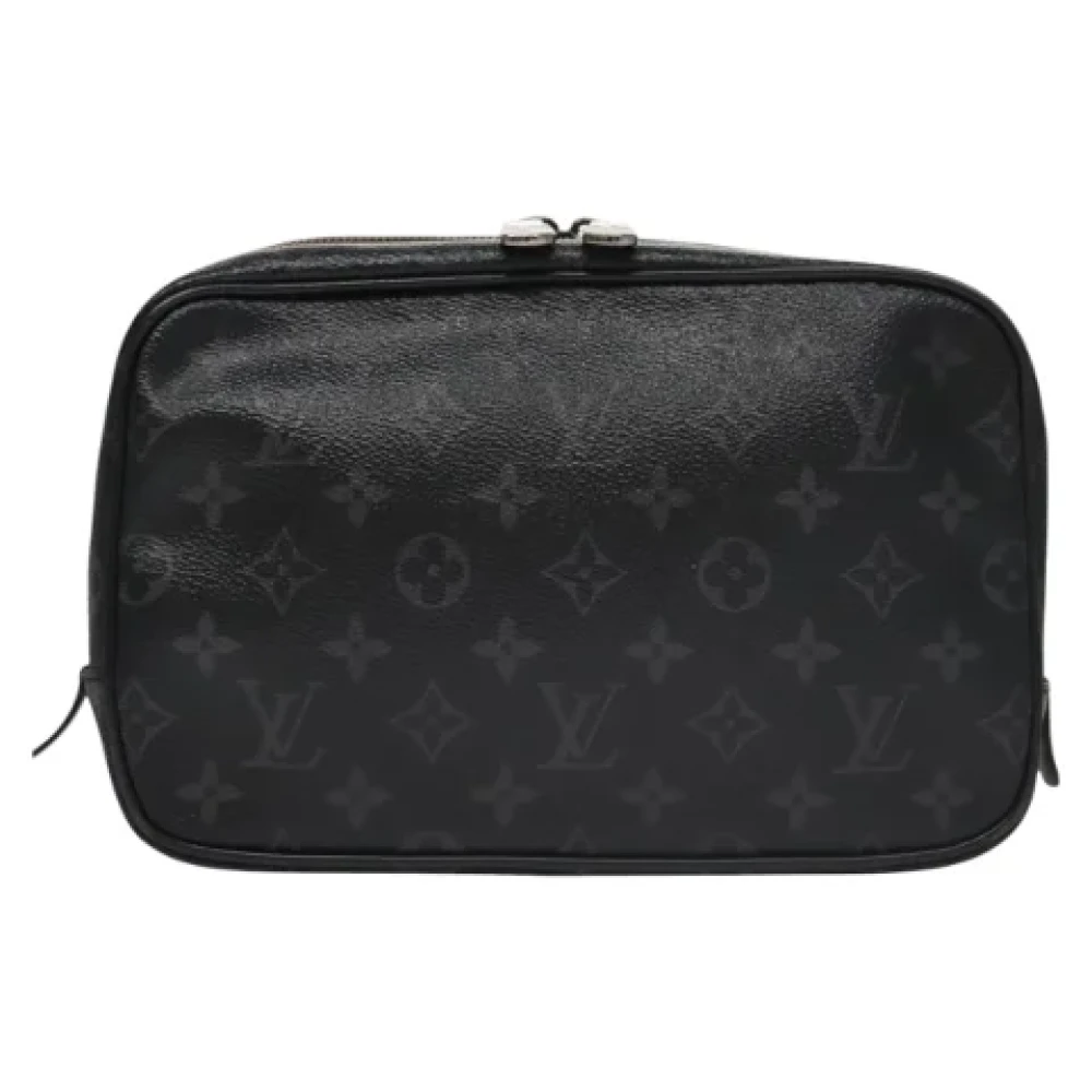 Louis Vuitton Vintage Pre-owned Canvas clutches Black Dames