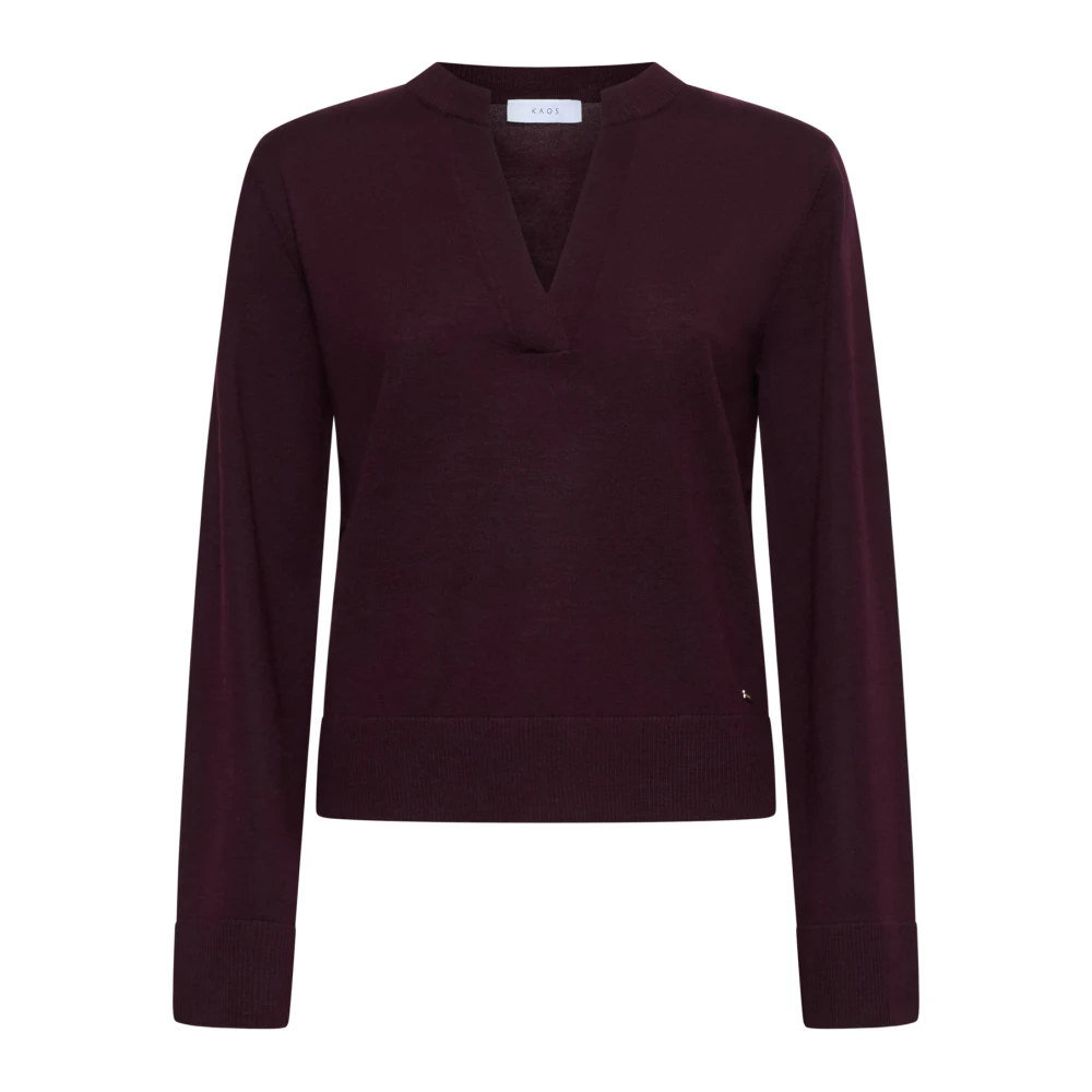 Kaos Bordeaux Sweaters Collectie Red Dames