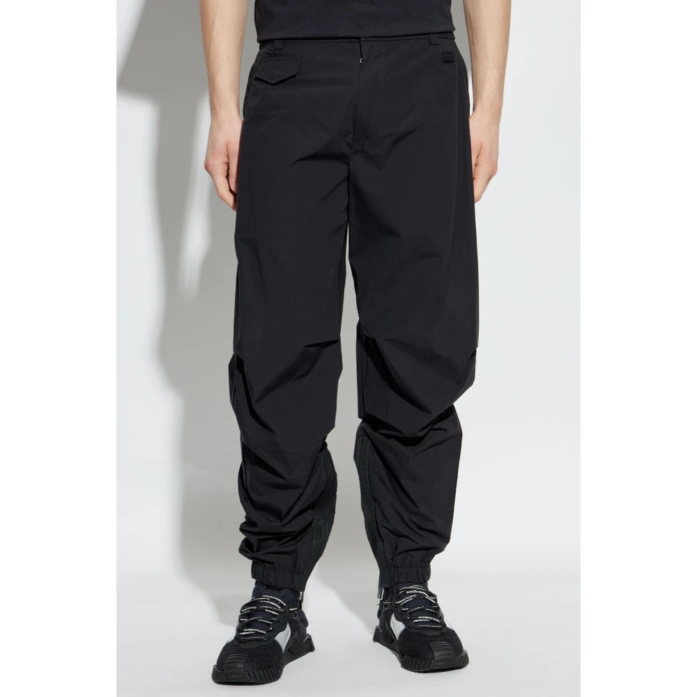 Dolce & Gabbana Broek met ingenaaid ritsen in de benen Black Heren