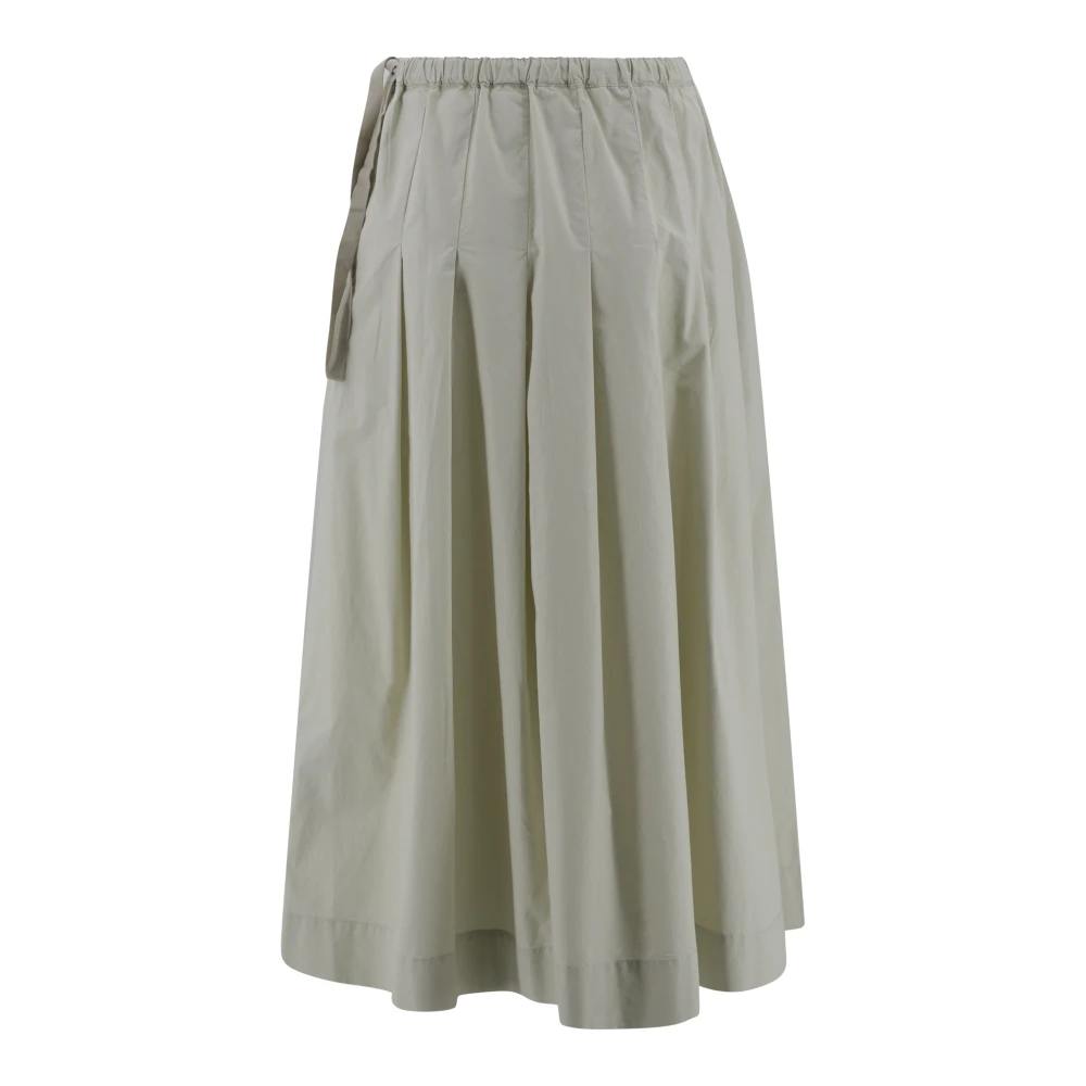 Soeur Katoenen rok met zakken en plooien Beige Dames