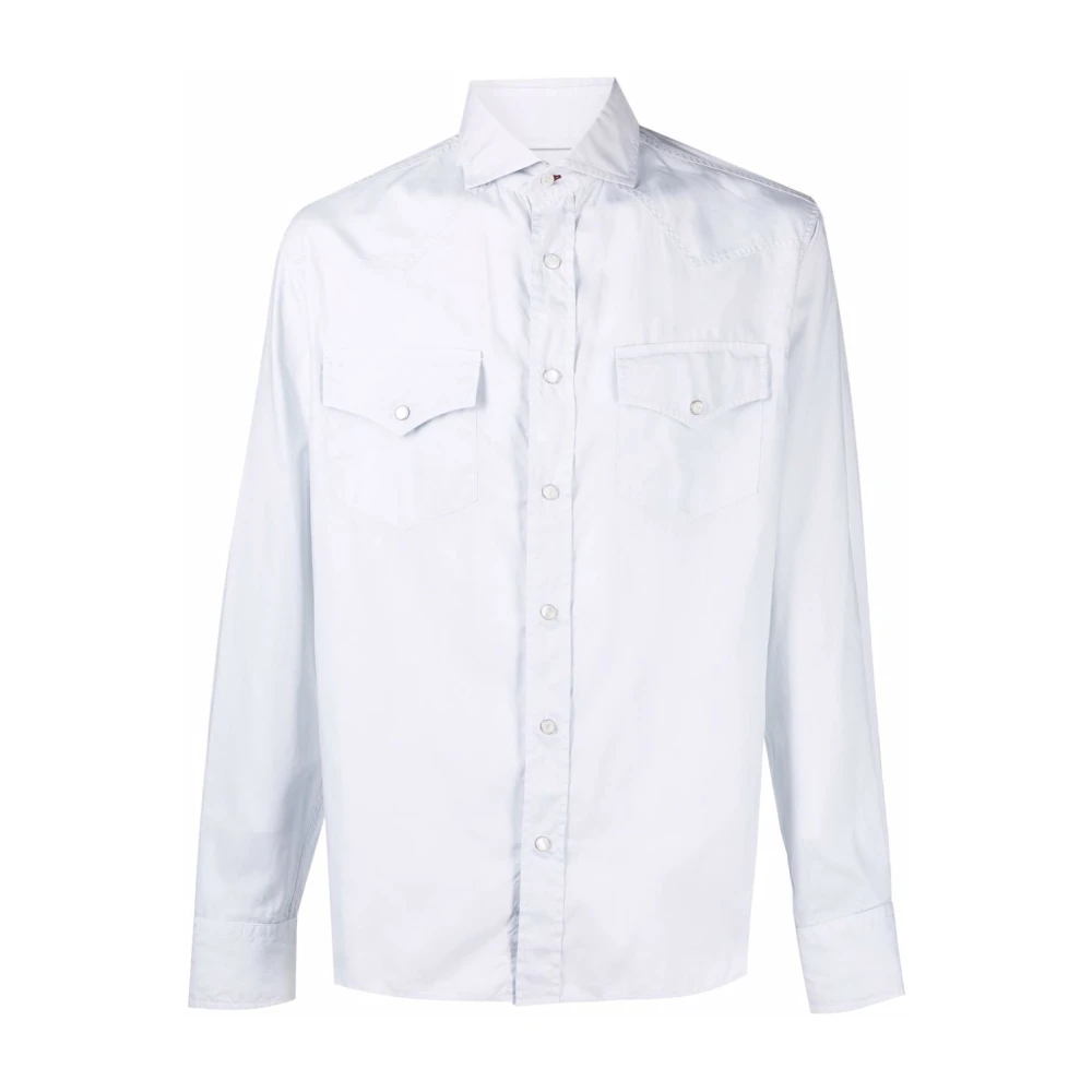 BRUNELLO CUCINELLI Zakken Shirt White Heren