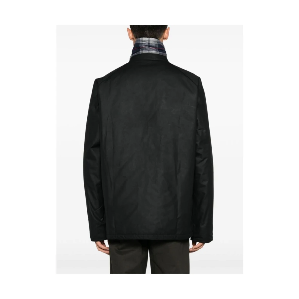 Barbour Zwarte Diamant Gewatteerde Buitenkleding Jas Black Heren