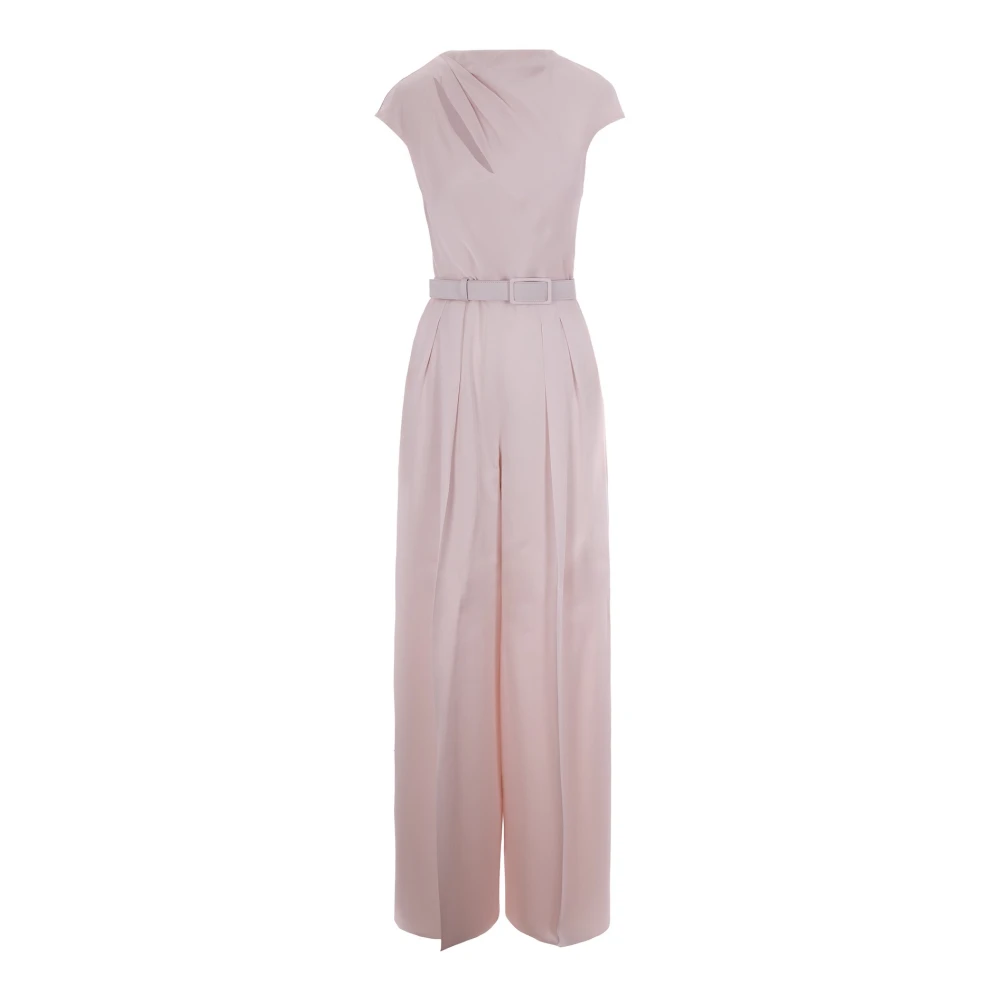 Max Mara Studio Women's Pink Envers Satin Jumpsuit - Jumpsuits - M - Jumpsuits & Playsuits