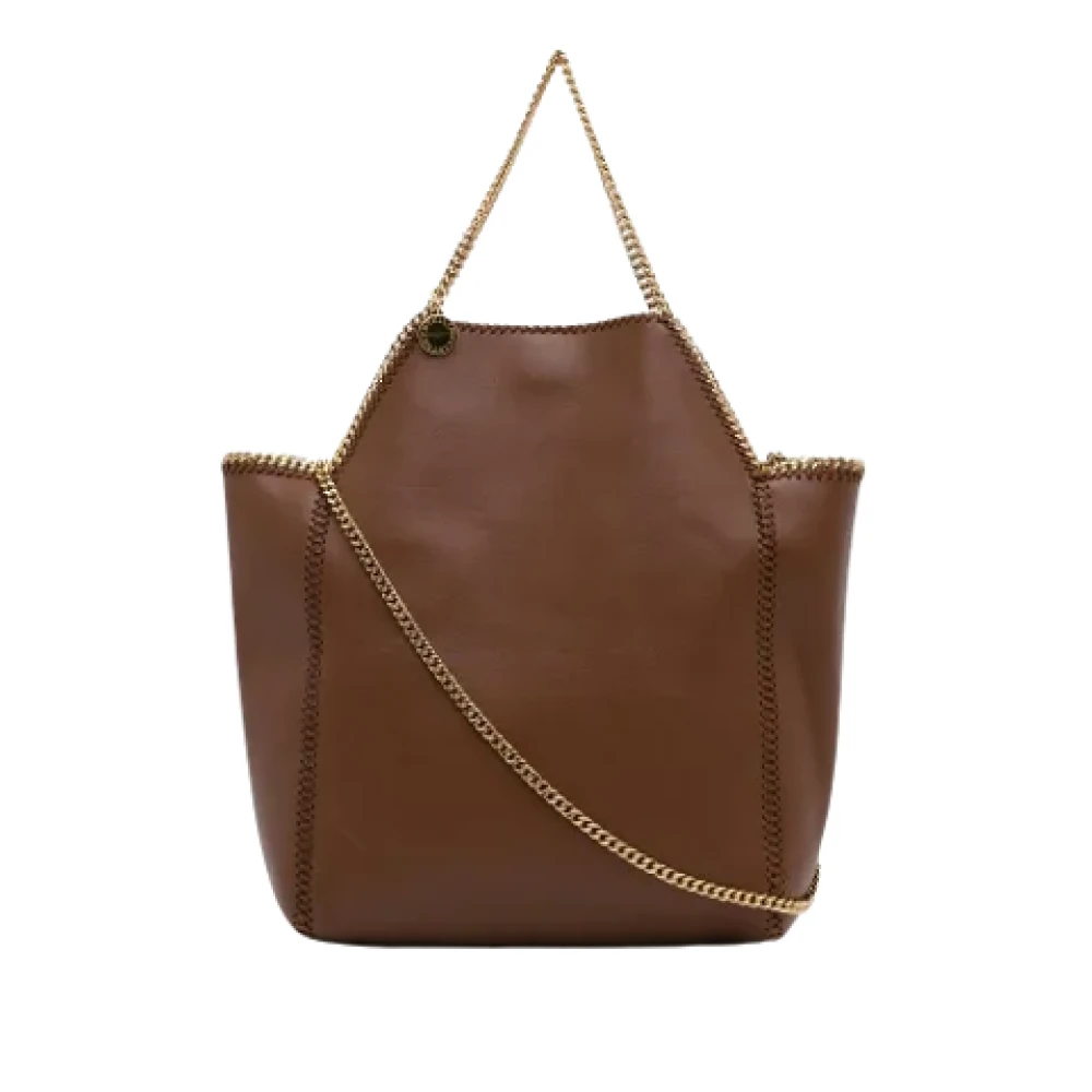 Stella McCartney Pre-owned Polyester shoulder-bags Brown Dames