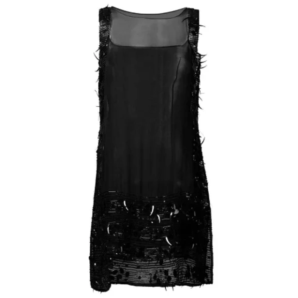 Jean Paul Gaultier Pre-owned Silk dresses Black Dames