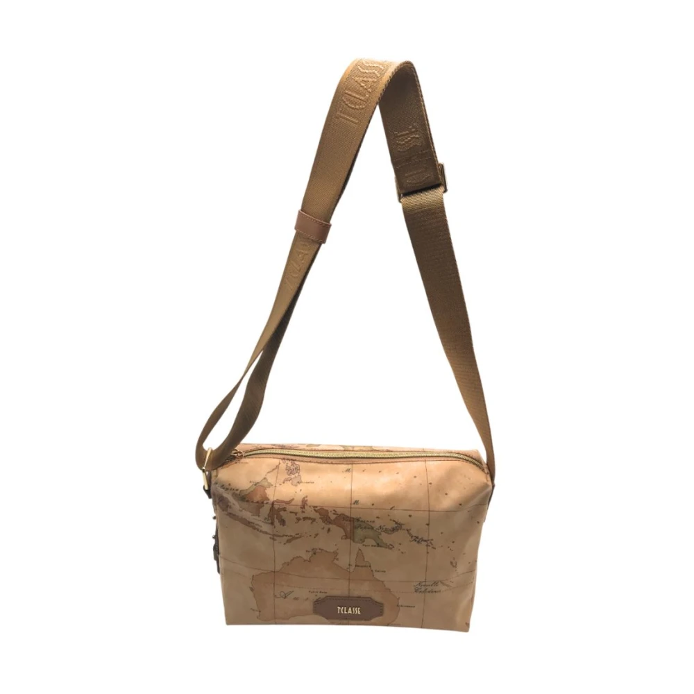 Alviero Martini 1a Classe Geo Print Schoudertas Lc02 S578 Brown Dames