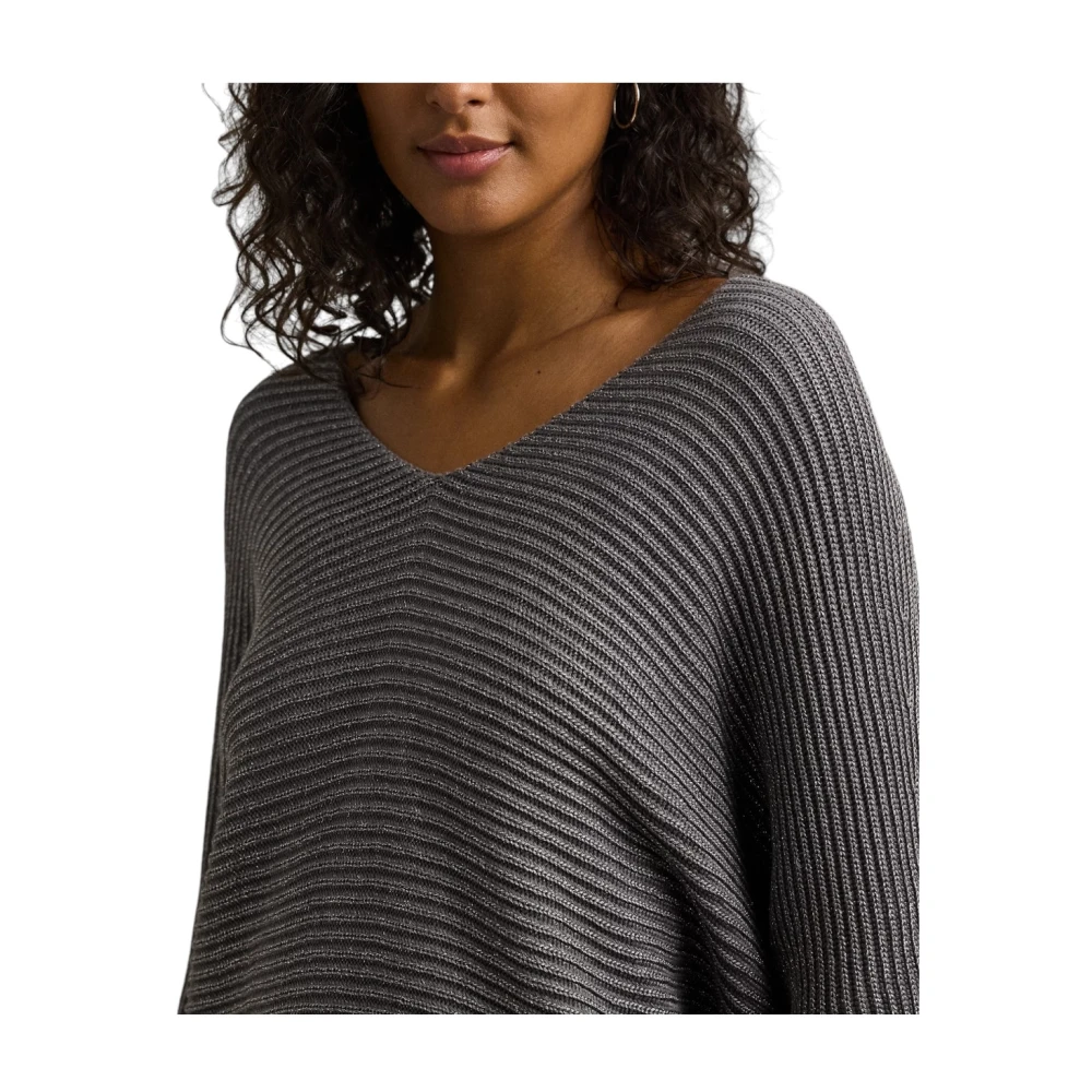 Ralph Lauren V-hals Knitwear Gray Dames