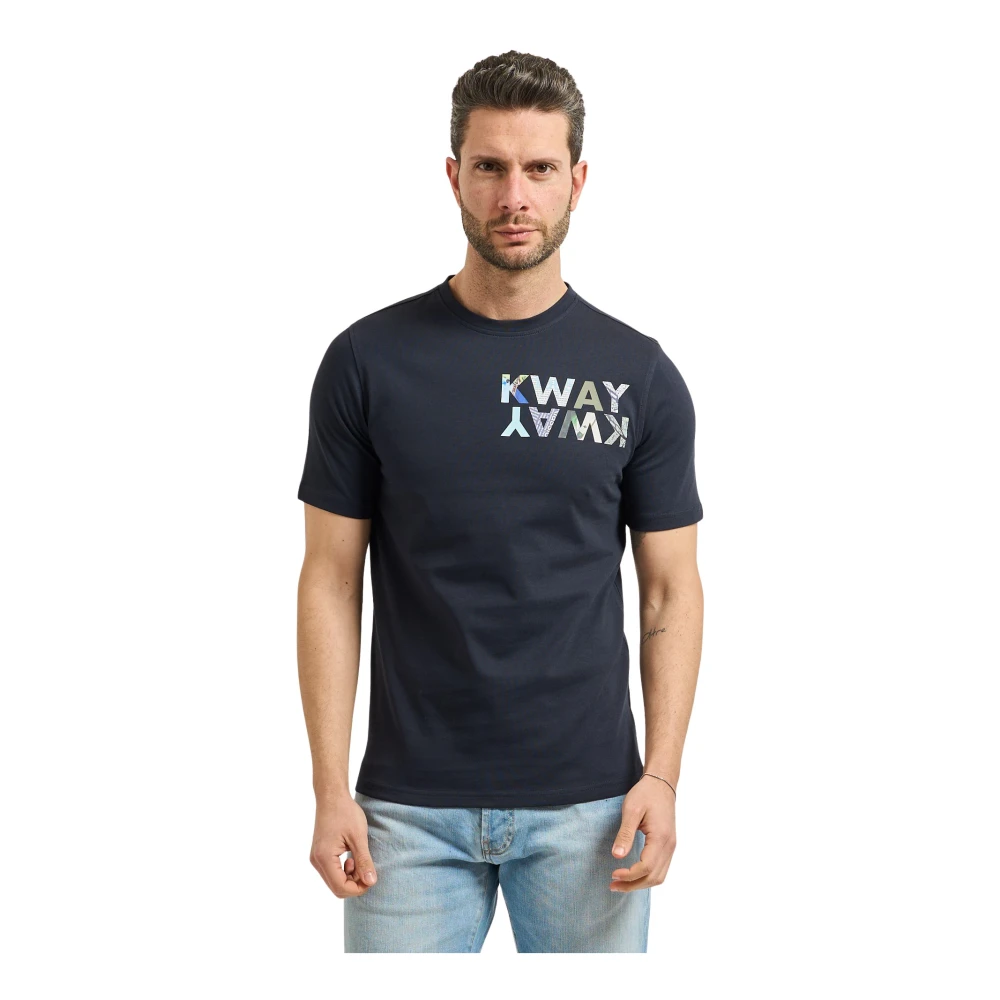 K-Way Homme Bleu Tops, Taille: M Odom Jersey T-Shirt