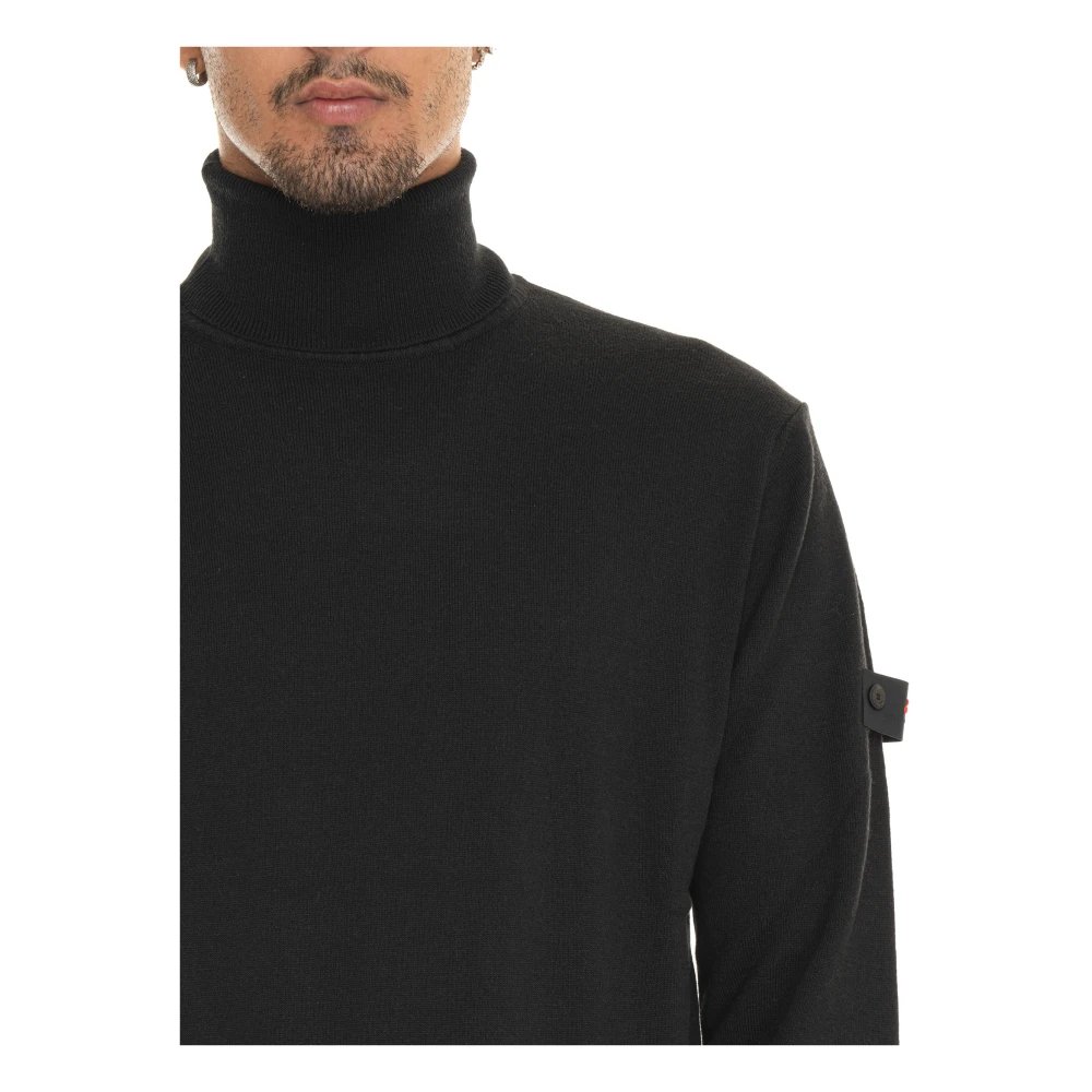 Peuterey Turtleneck pullover met elleboogpatches Beige Heren