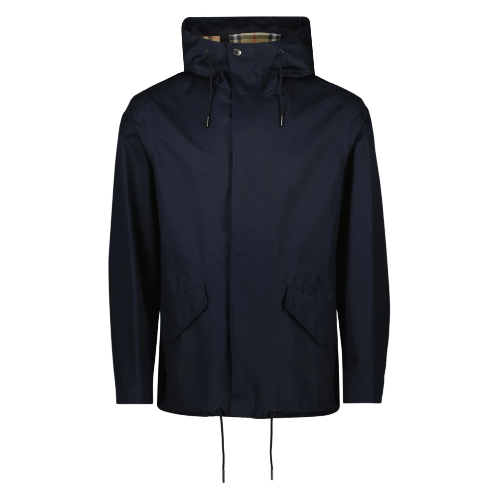 Burberry Men's Blue Short Navy Parka For - Winter Jackets - M - Jackets