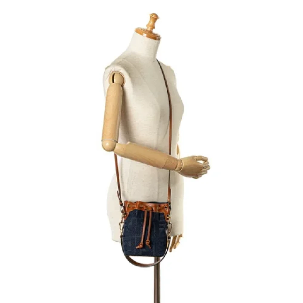 Fendi Vintage Pre-owned Denim fendi-bags Brown Dames