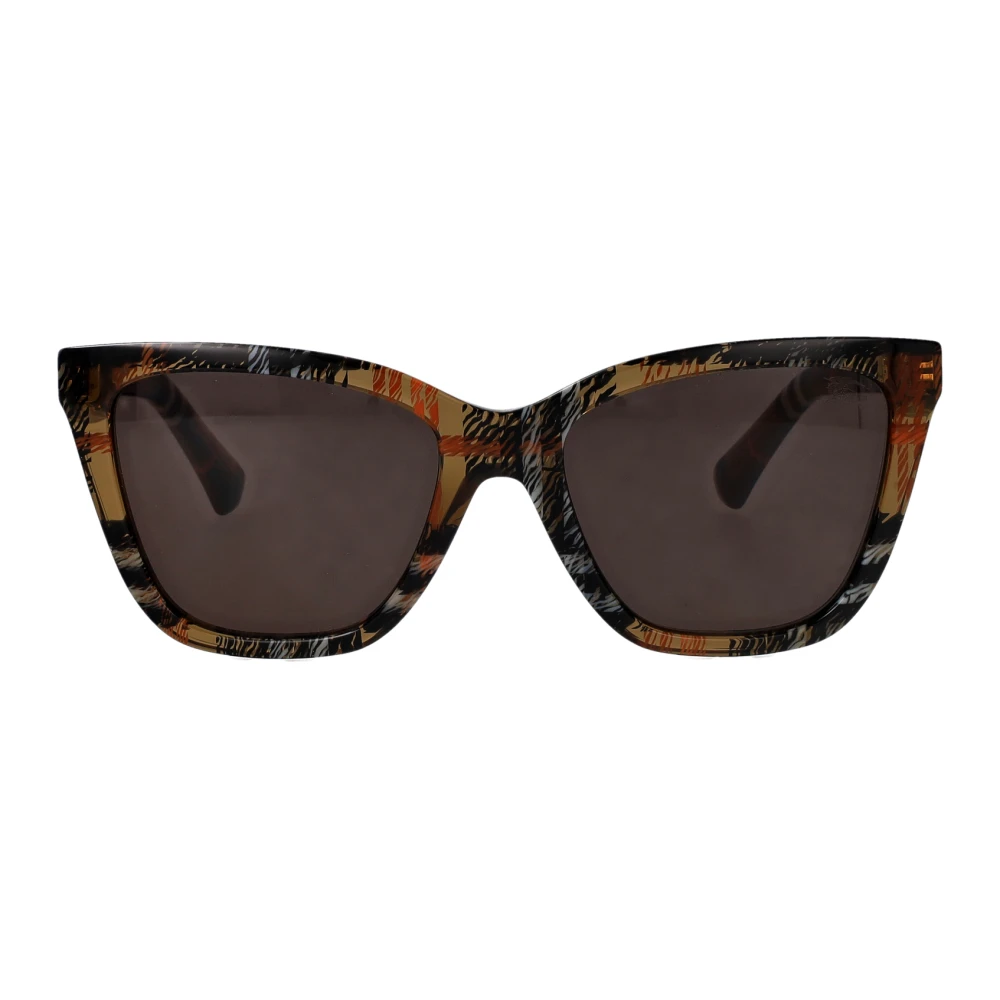 Burberry Woman Sunglass BE4470 - Frame color: Check Sand, Lens color: Dark Brown - Image 4