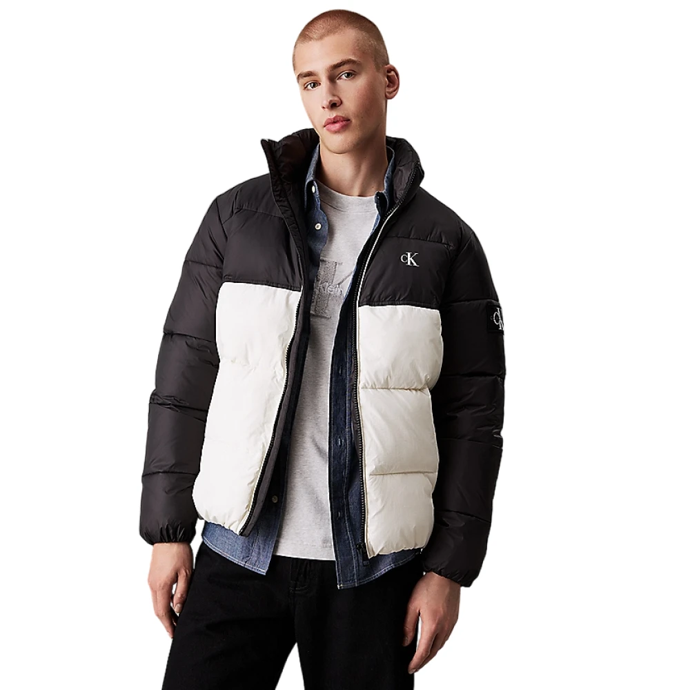 Calvin Klein Gewatteerde MultiKleur Winterjas Black Heren
