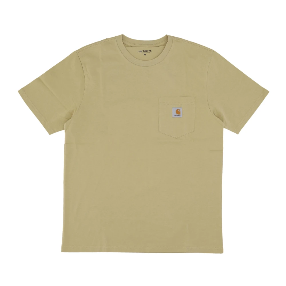 Carhartt WIP Agate Pocket Tee Korte Mouw T-shirt Beige Heren