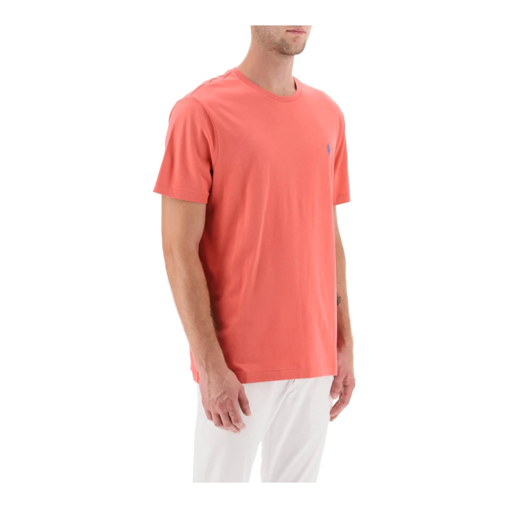 Polo Ralph Lauren Custom Slim Fit Logo T-Shirt Red Heren