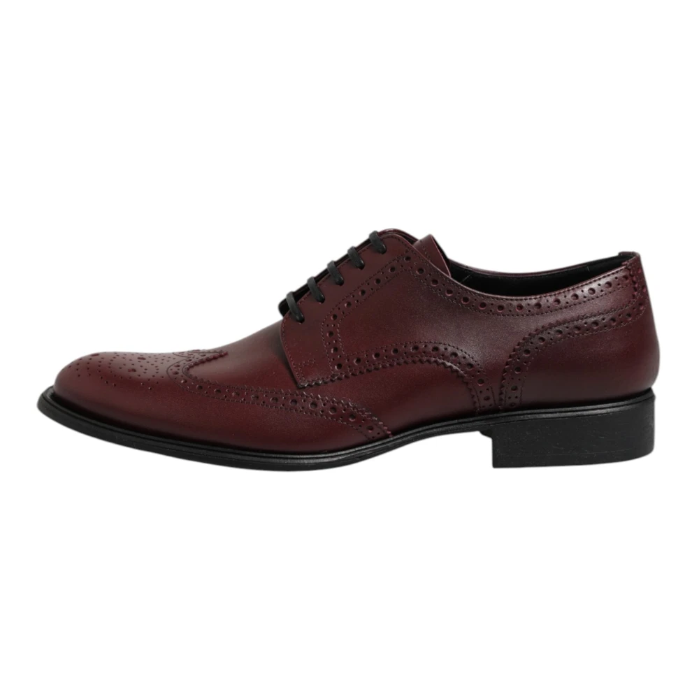 Dolce & Gabbana Lace Up Derby Dress Shoes - Male - Laced Shoes - Brown - 6 Uk - Shoes