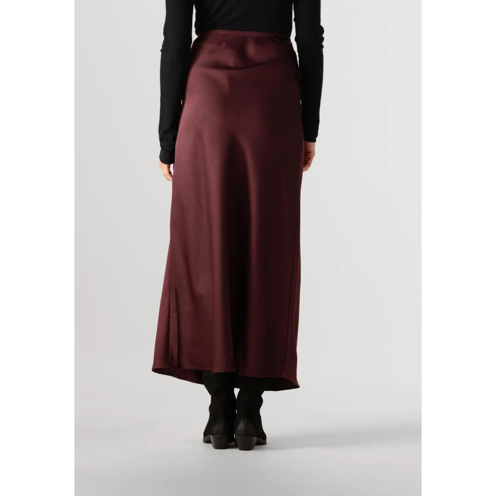 NEO NOIR Bordeaux Maxi Rok Stijlvolle Upgrade Red Dames