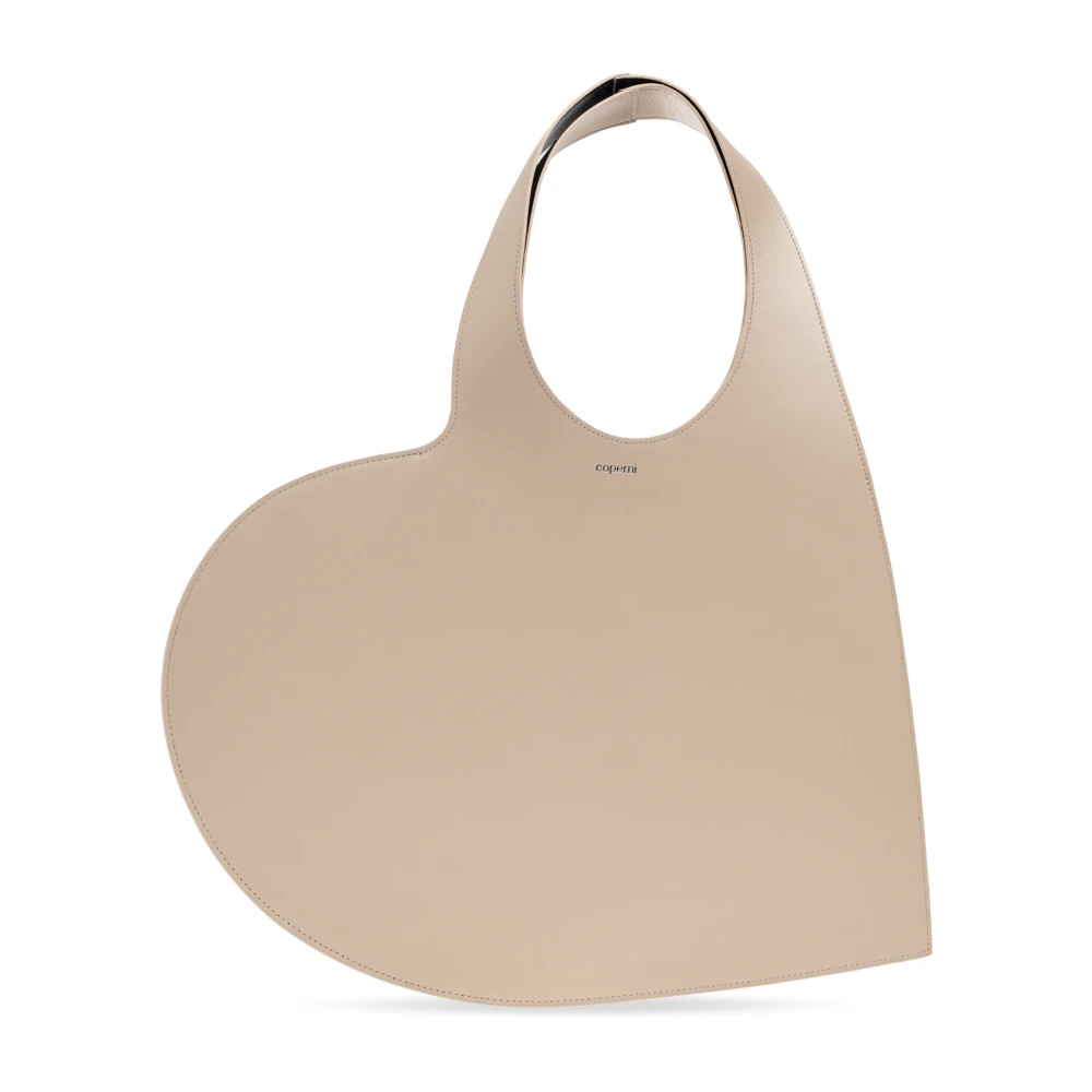 Coperni Women's Beige Heart Tote Bag