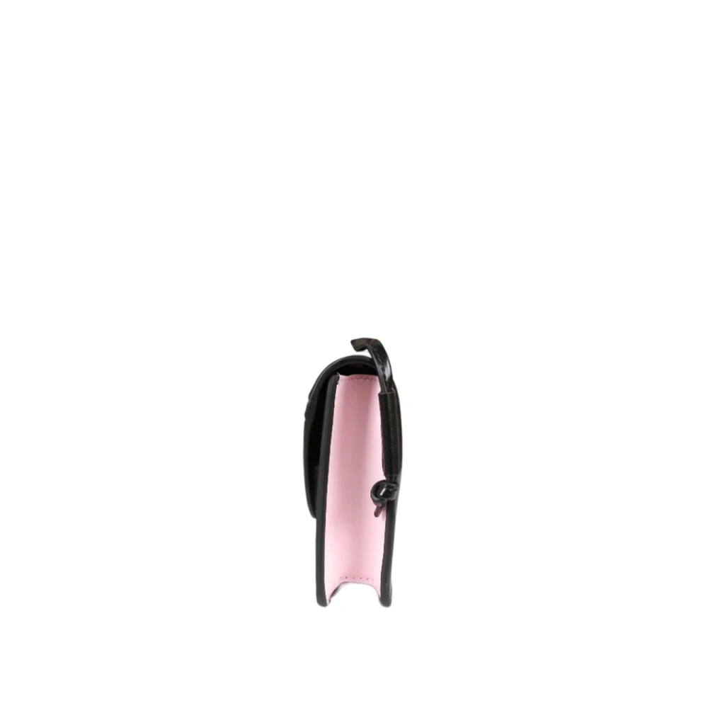 Marni Eco Leren Crossbody Tas Black Dames