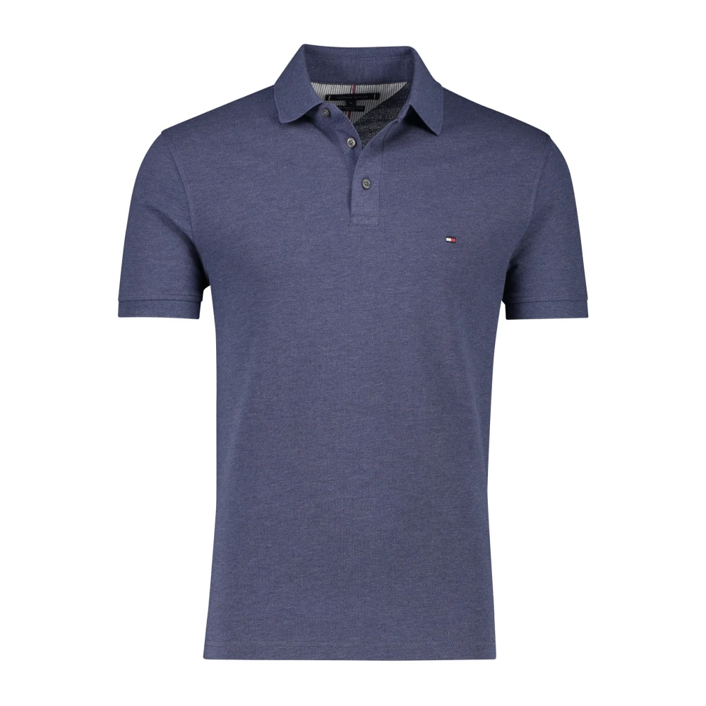 Tommy Hilfiger Paarse Slim Fit Polo Shirt Purple Heren