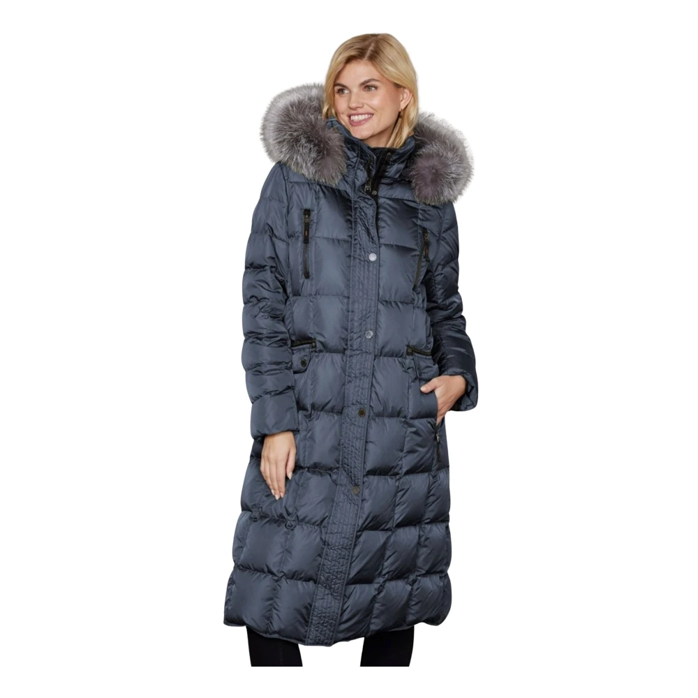 Junge Blue Parkas, Female, Xl, Celine Comfort Fit