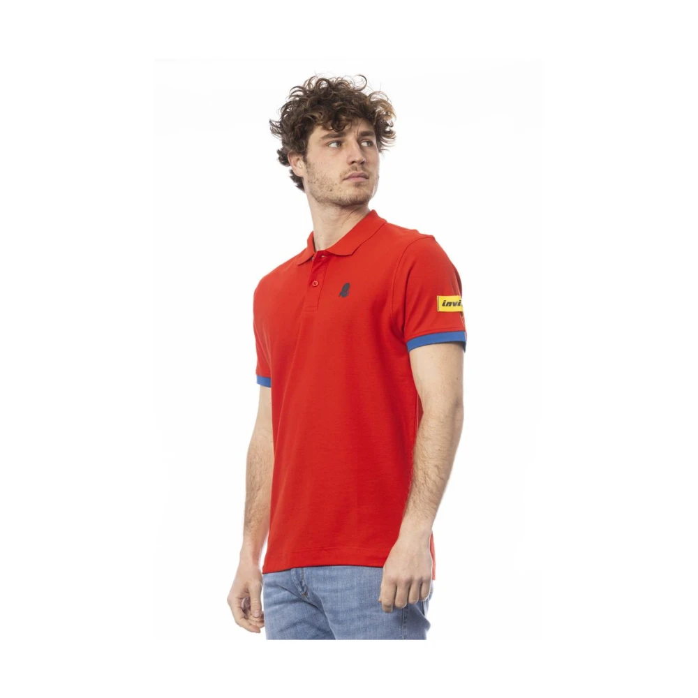 Invicta Rood Katoenen Poloshirt Red Heren
