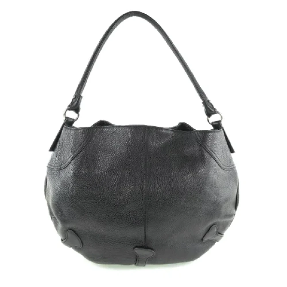 Salvatore Ferragamo Pre-owned Leather shoulder-bags Black Dames