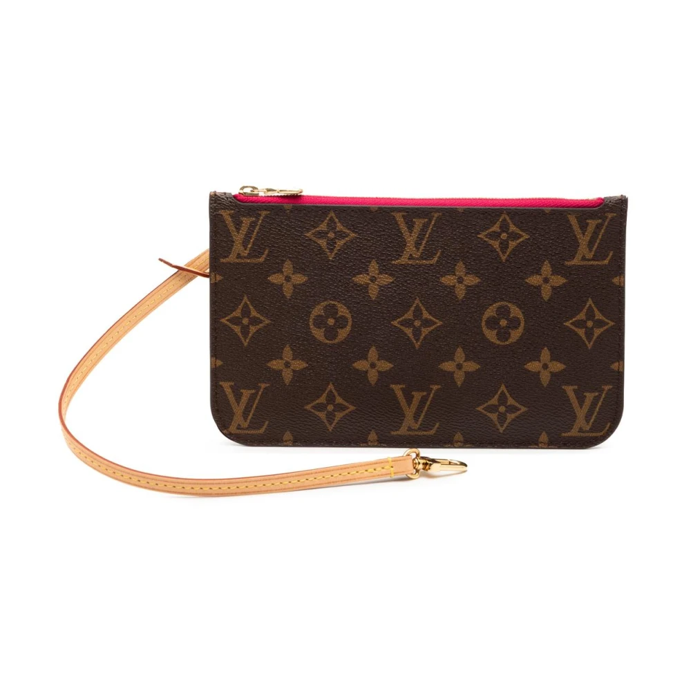 Louis Vuitton Vintage Women's Brown Pre-Owned Monogram Pochette Wristlet