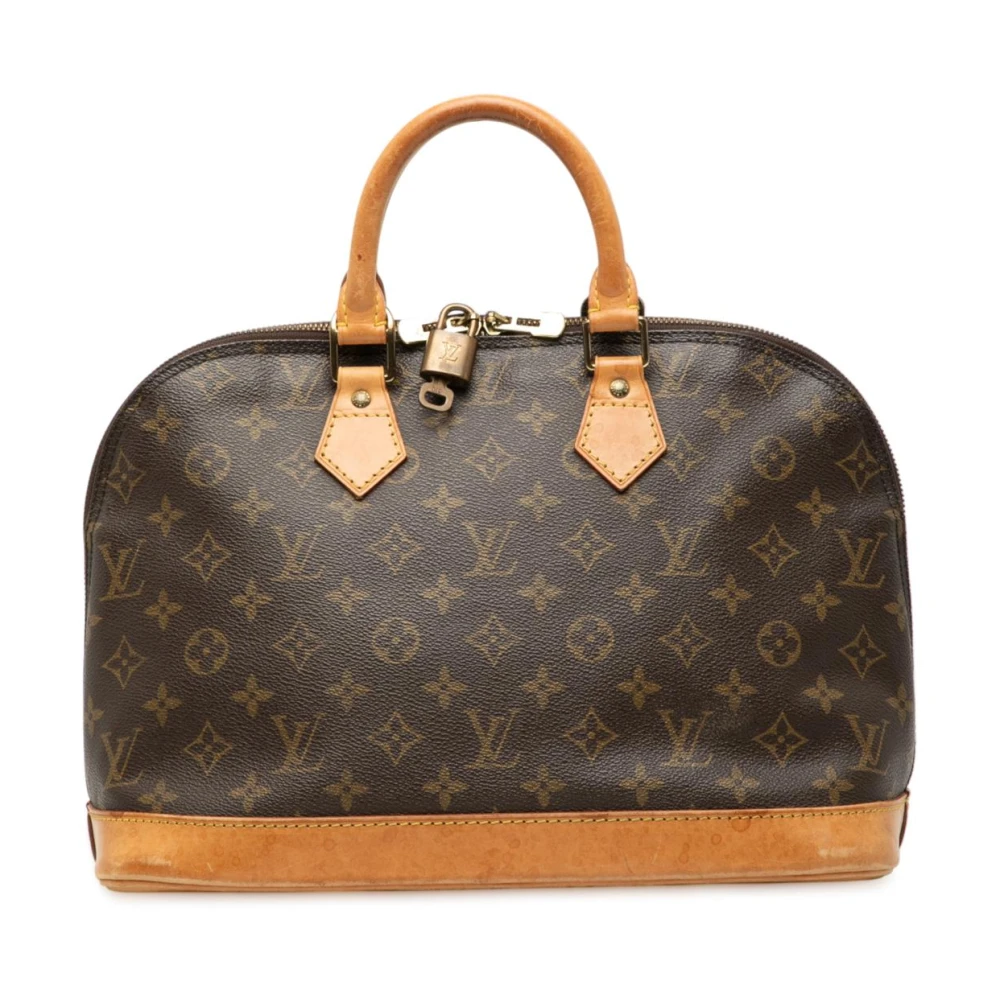 Louis Vuitton Vintage Women's Brown Pre-Owned Dome Satchel Bag