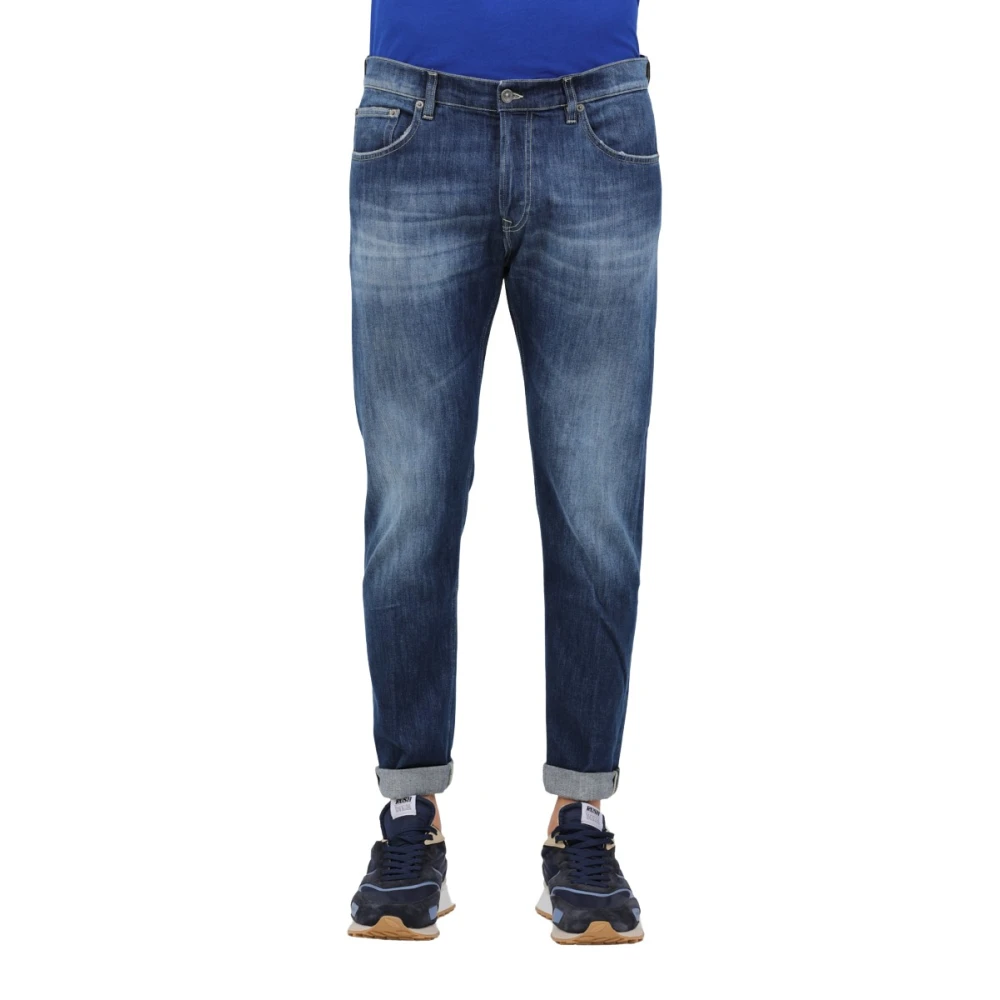 Dondup Reguliere Denim Stretch Jeans Icon Blue Heren