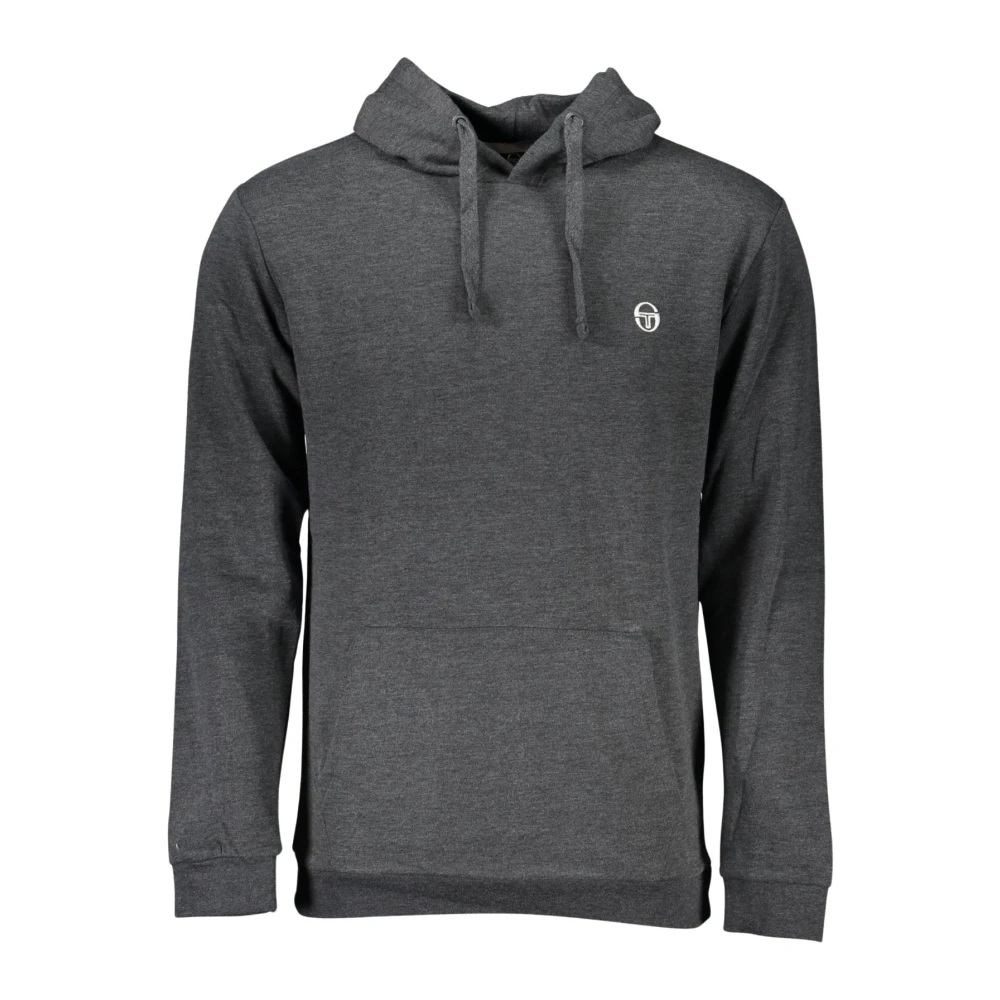 Sergio Tacchini Mannelijk Grijs Fleece Hoodie
