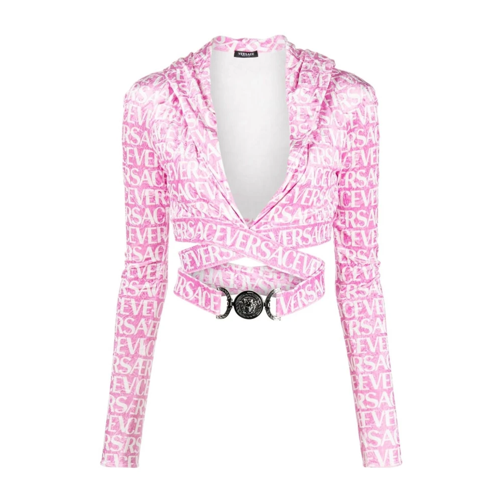 Versace Stijlvolle TOP voor modeliefhebbers Pink Dames
