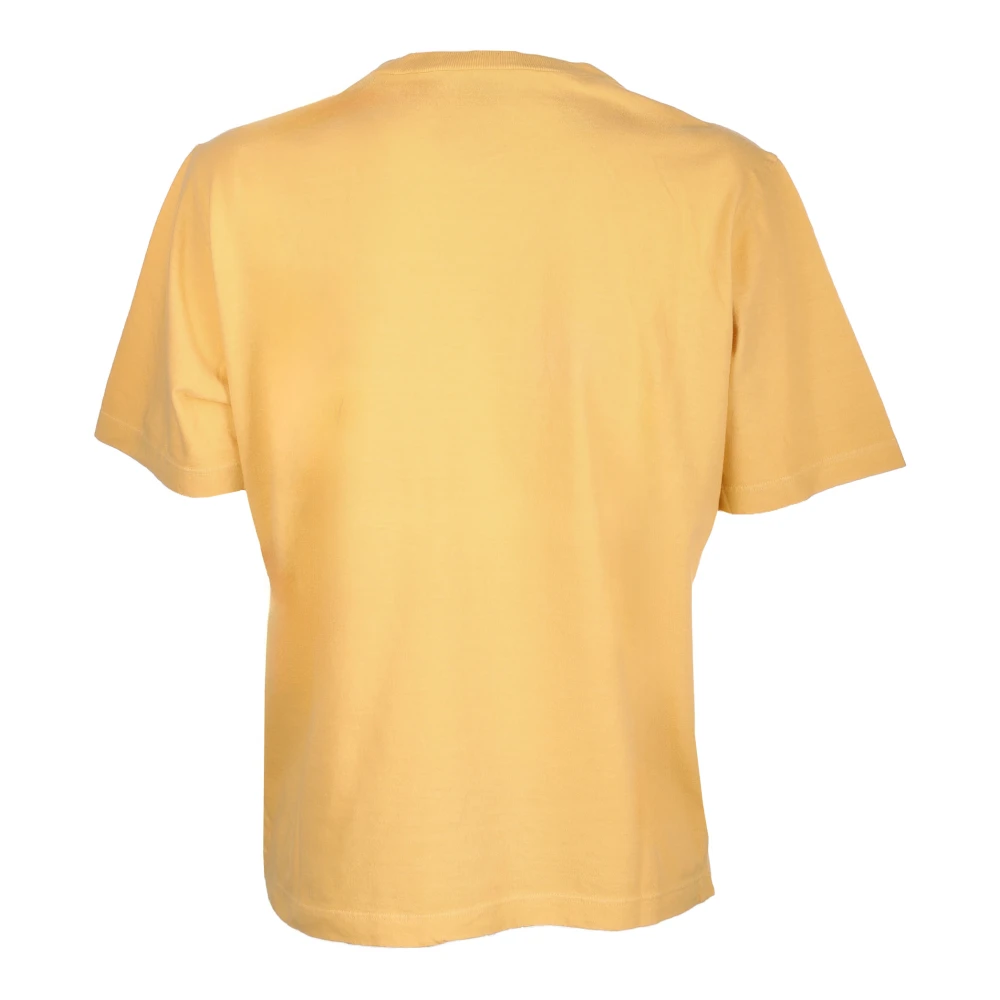 Dsquared2 Bedrukt T-shirt Regular Fit Yellow Dames
