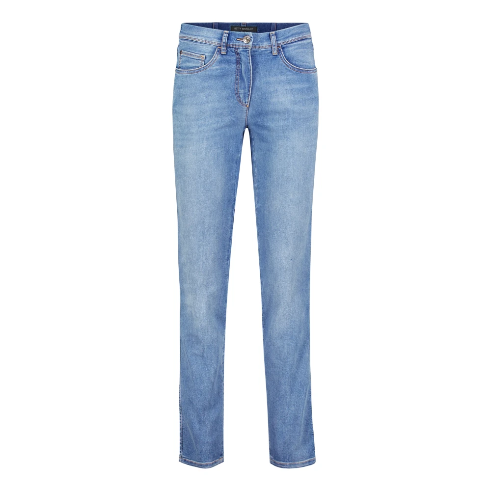 Betty Barclay Moderne Slim-Fit Stretch Broek Blue Dames