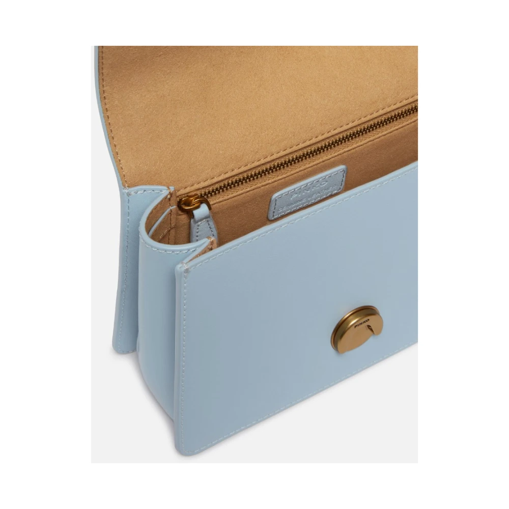 pinko Love Birds Diamond Cut Schoudertas Blue Dames