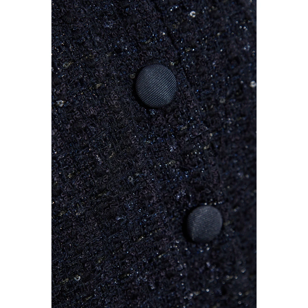 Emporio Armani Tweed jas Blue Dames