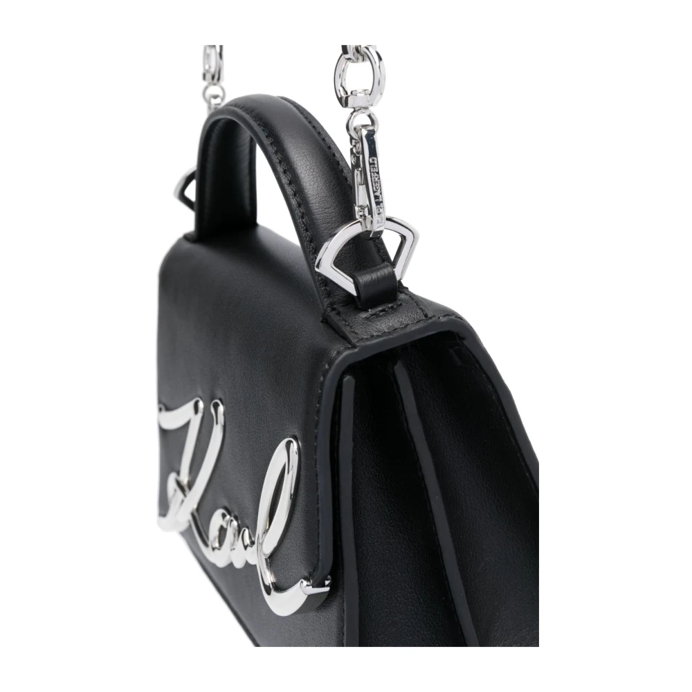 Karl Lagerfeld Crossbody S Zwart Logo Zilver Black Dames