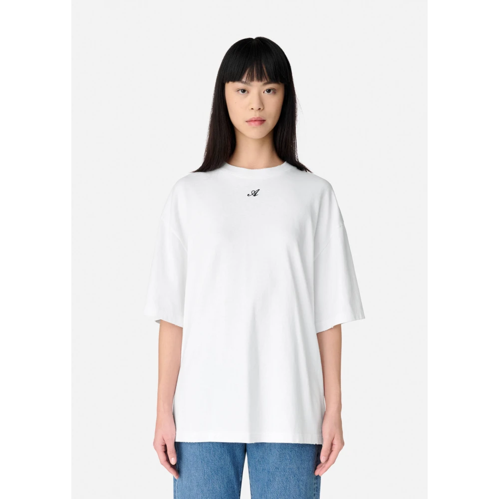 Axel Arigato Cosmo Washed T-Shirt White Dames