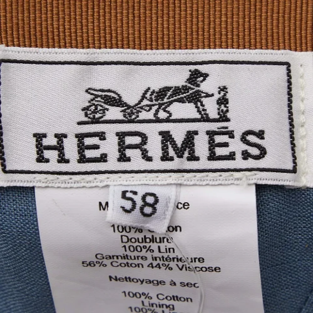Hermès Vintage Pre-owned Cotton hats Brown Heren