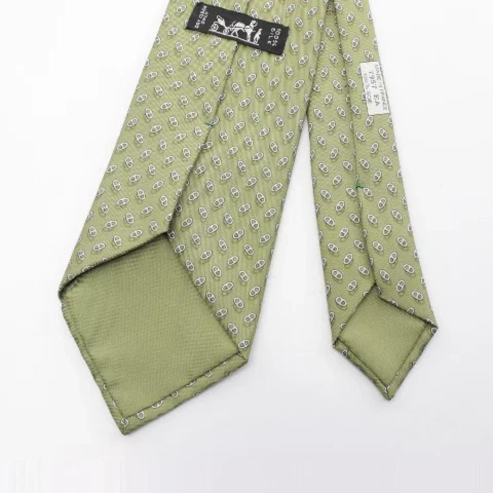Hermès Vintage Pre-owned Silk home-office Green Dames
