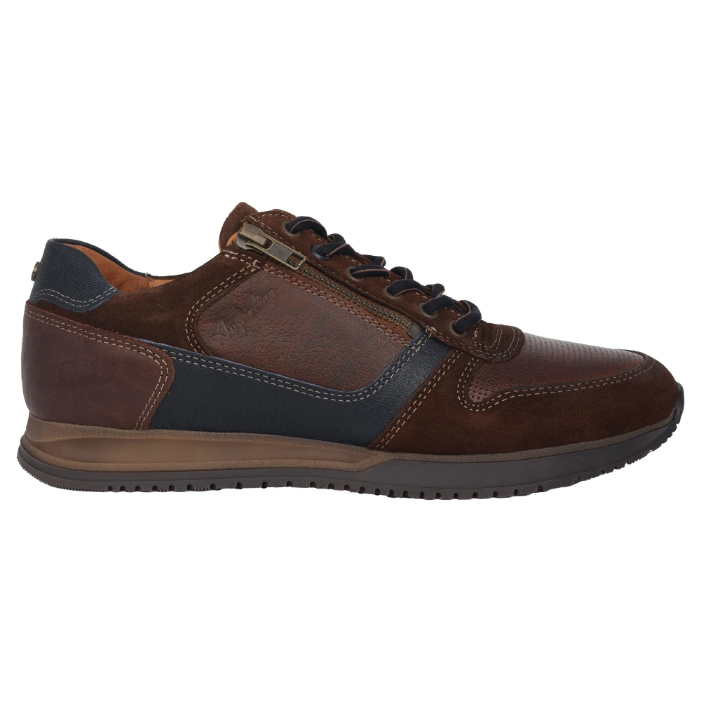 Australian Leren sneakers met brede pasvorm Heren Schoenen Bruin