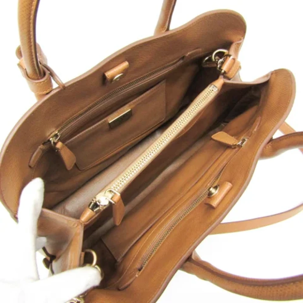 Prada Vintage Pre-owned Leather shoulder-bags Brown Dames