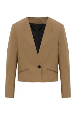 Poppy Enkelknäppt Plisserad Blazer