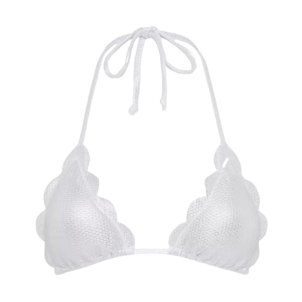 Marysia Women's Silver Triangle Bikini Top Broadway
