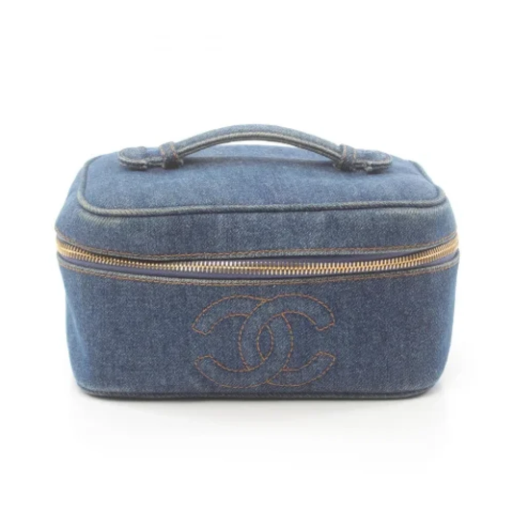 Chanel Vintage Pre-owned Denim chanel-bags Blue Dames